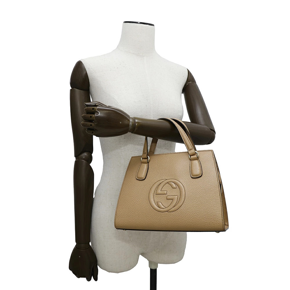 Gucci Soho Interlocking GG Leather Tote Bag - Picture 5 of 12